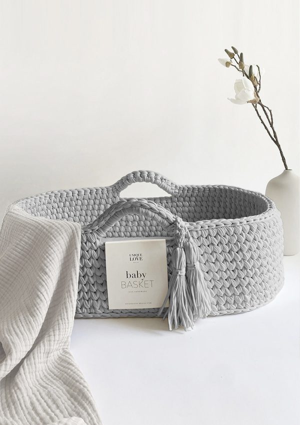 Moseskorb moon grey Rabatt