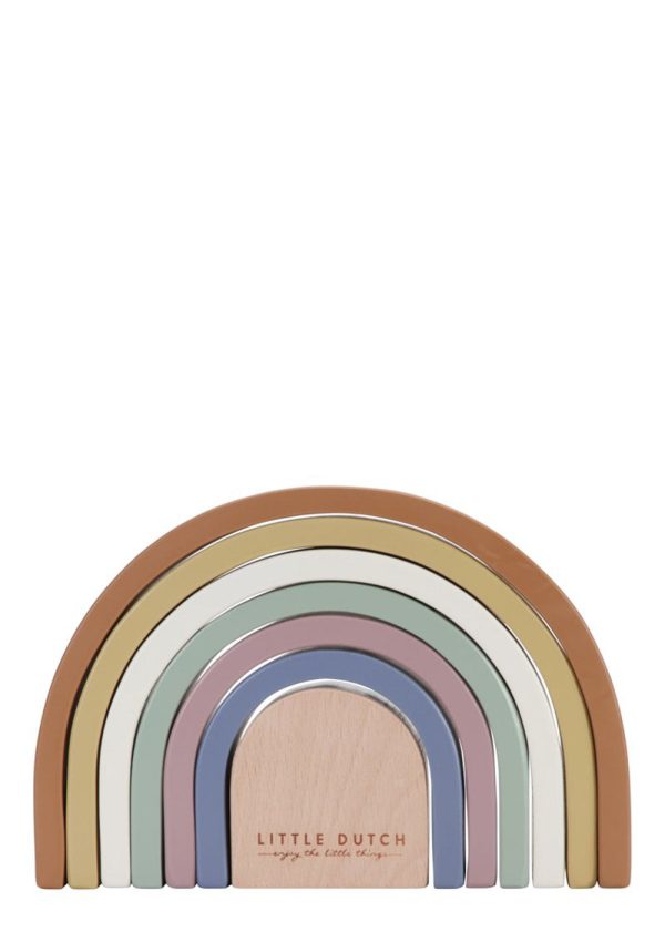 Holz Stapel-Regenbogen  Vintage  Mode – Bild 3