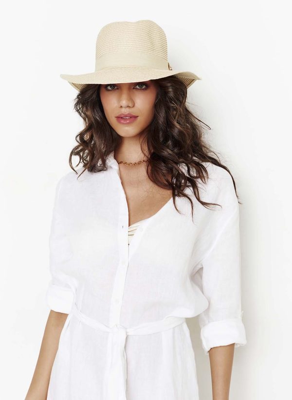 Fedora Cream Beige Hat Jetzt online – Bild 3