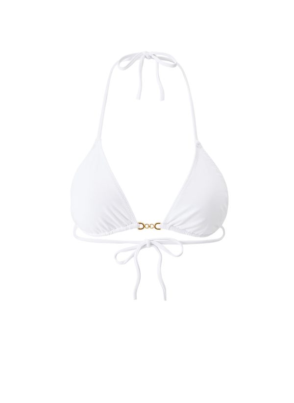Monza White Bikini Top Mode