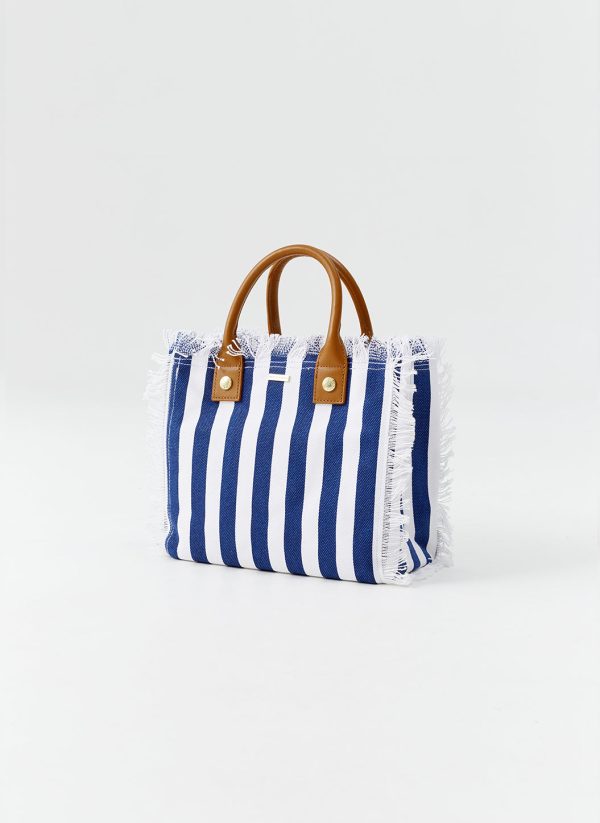 Porto Cervo Navy Nautical Tote Im Angebot